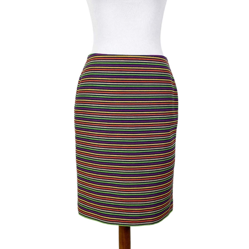 Talbots Rainbow Striped Pencil Skirt Sz. 4 Petite